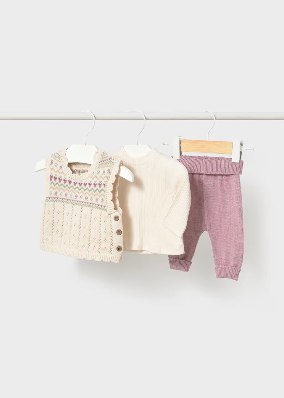 Sweater Vest Outfit - Mauve