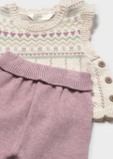 Sweater Vest Outfit - Mauve