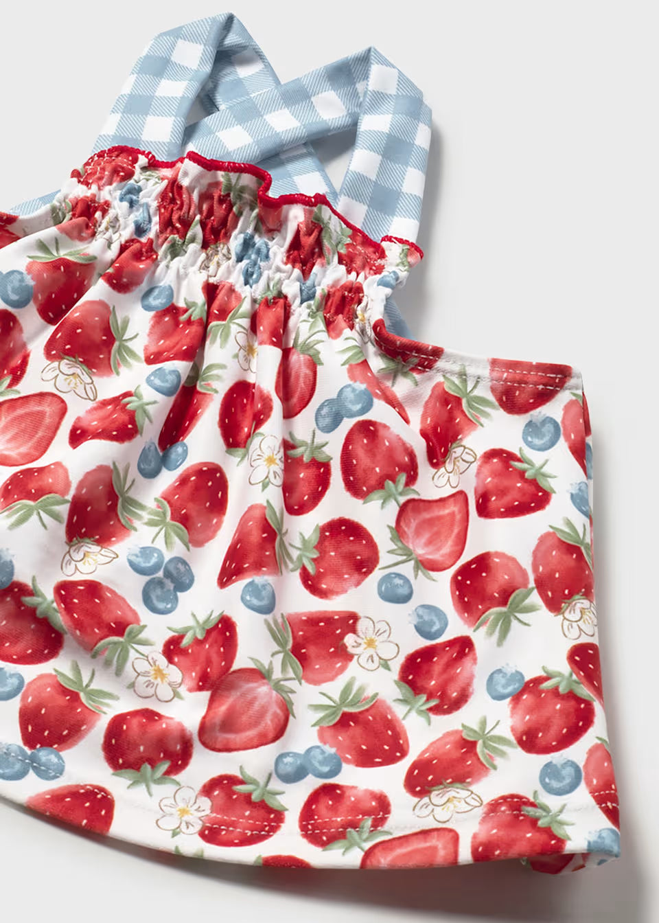 Two Piece Swimsuit and Hat - Strawberries