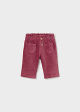 Soft Cord Pants - Red Currant