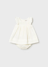 Crochet Detail Dress - Ceramic