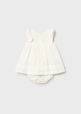 Crochet Detail Dress - Ceramic