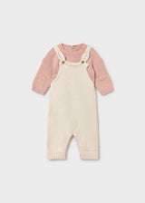 Knit Overall Outfit - Rose