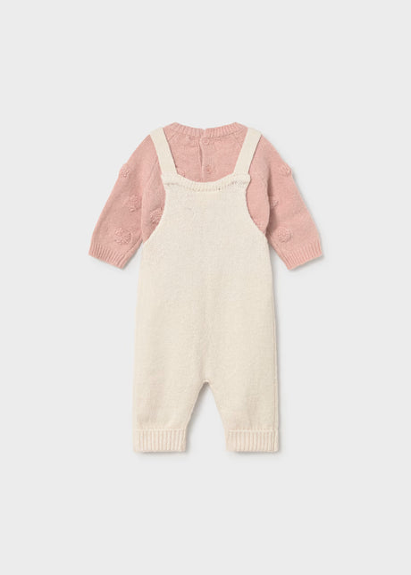 Knit Overall Outfit - Rose