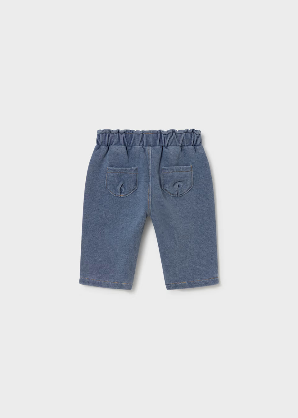 Tied Pull On Jeans - Medium Wash