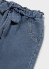 Tied Pull On Jeans - Medium Wash