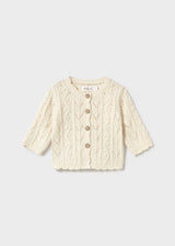 Textured Knit Cardigan - Ceramic