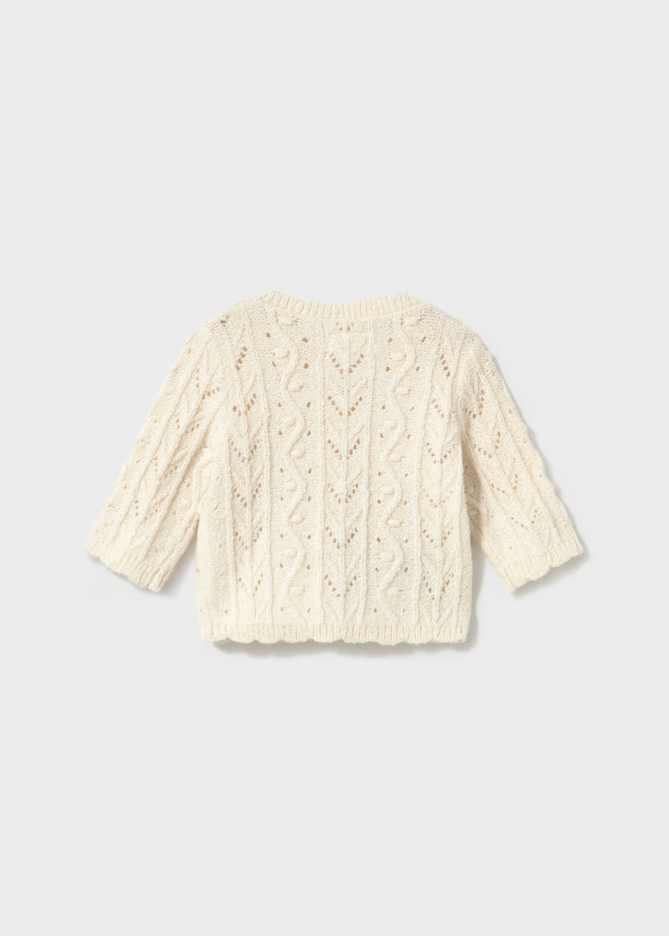 Textured Knit Cardigan - Ceramic