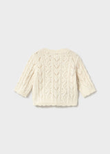 Textured Knit Cardigan - Ceramic