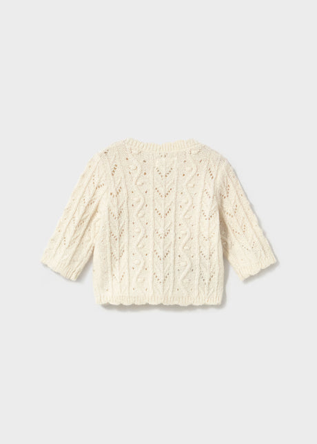 Textured Knit Cardigan - Ceramic