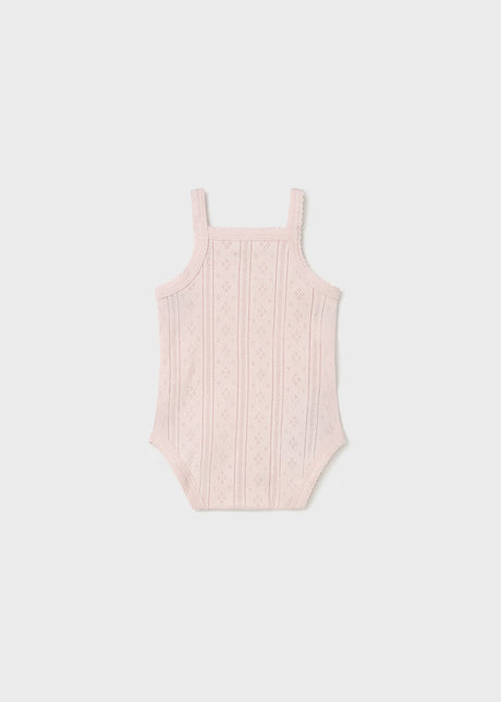 Pointelle Tank Bodysuit - Baby Pink