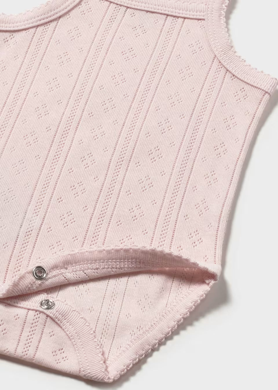 Pointelle Tank Bodysuit - Baby Pink
