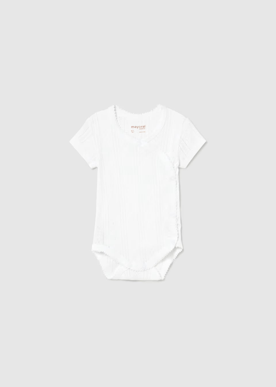 Pointelle Bodysuit - White
