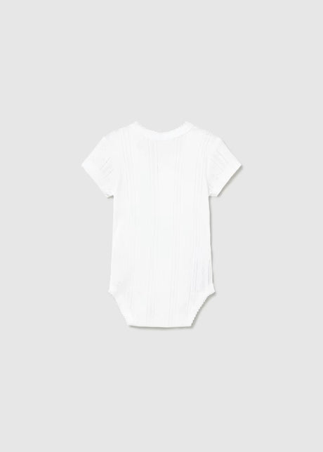 Pointelle Bodysuit - White