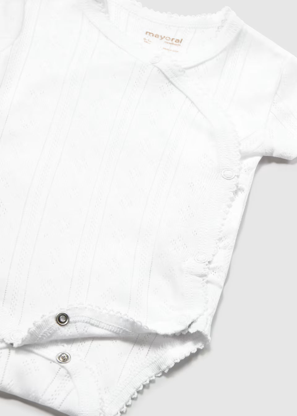 Pointelle Bodysuit - White