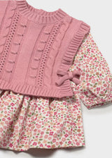 Knit Vest Dress - Cipria