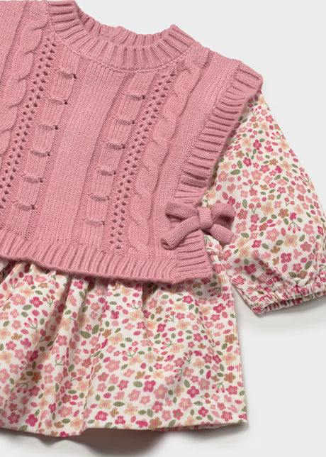 Knit Vest Dress - Cipria