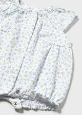 Shorty Romper - Lagoon Kitty
