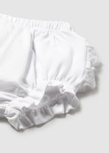 Ruffle Bloomers - White
