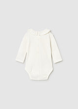 Ruffle Collar Bodysuit - Natural