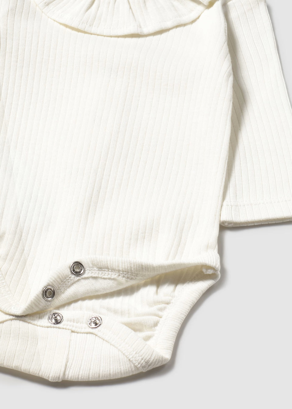 Ruffle Collar Bodysuit - Natural