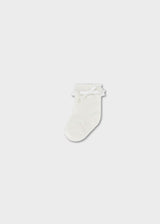 Lace Trim Socks - Natural