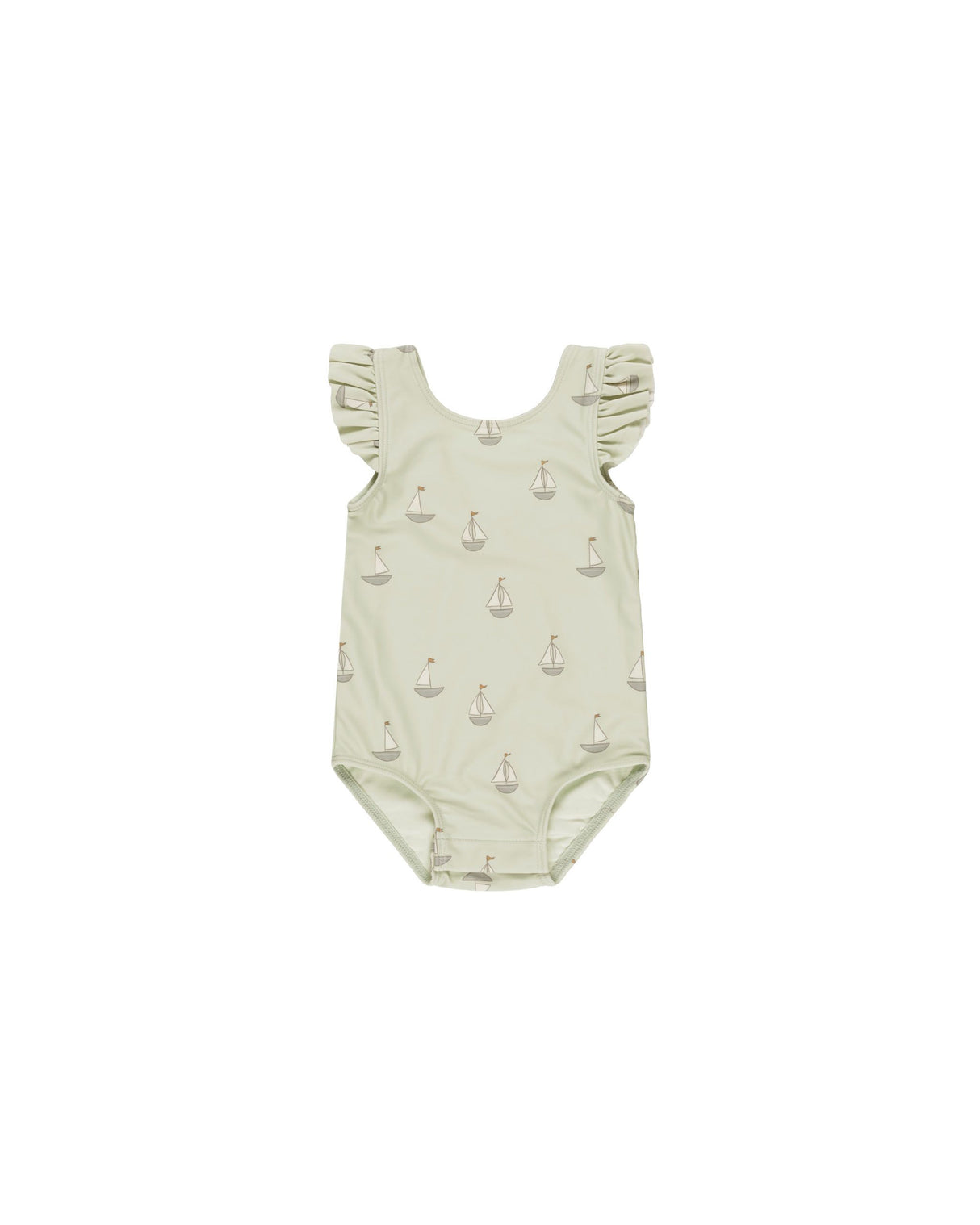 Quincy Mae Scoop Back One-Piece - Sailboats