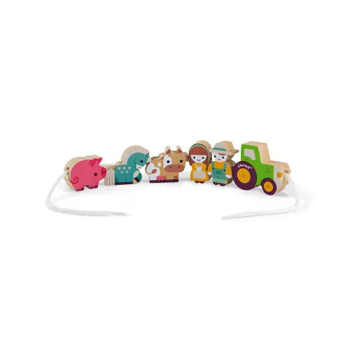 Stringable Lacing Beads - Farm