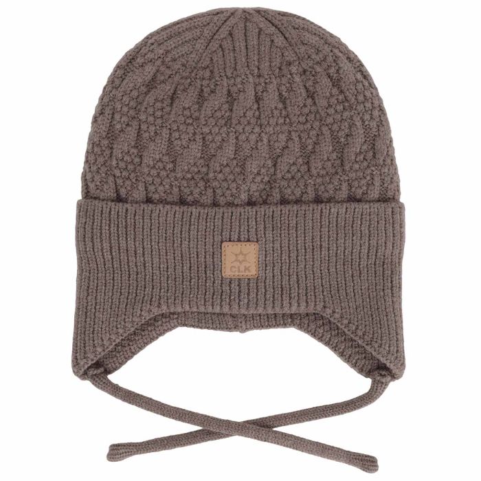 Fleece Lined Knit Hat - Mocha