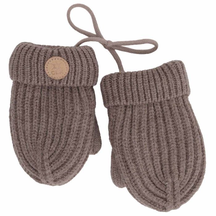 Soft Touch Knit Mittens - Mocha