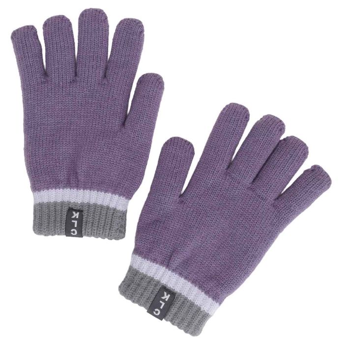 Chenille Lined Gloves - Grape