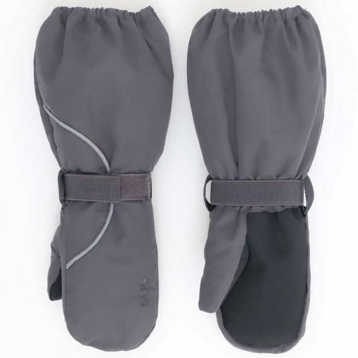 Long Waterproof Mittens - Charcoal