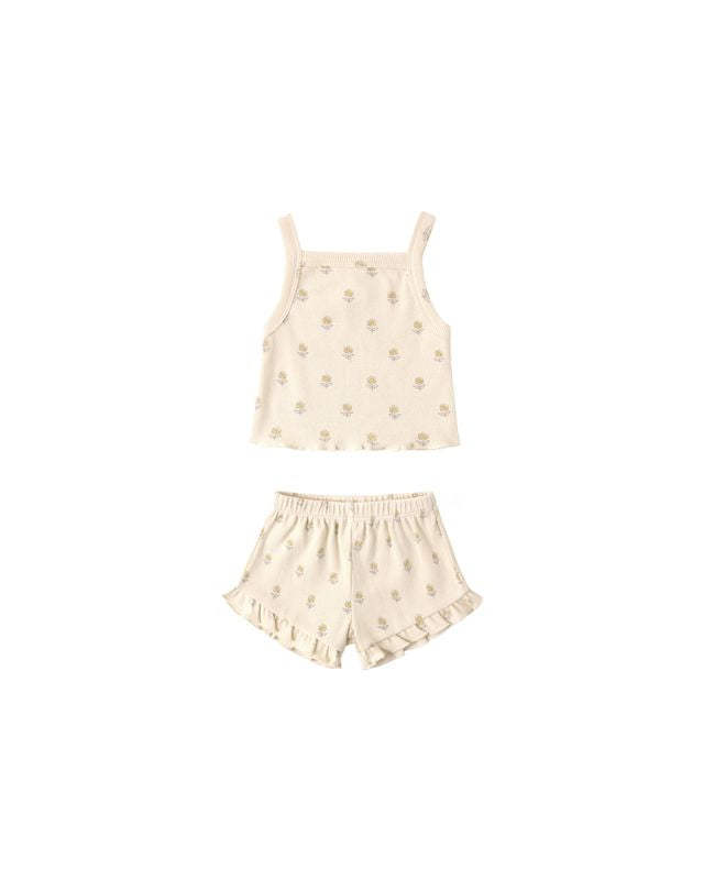 Quincy Mae Evie Tank + Shortie Set - Buttercup
