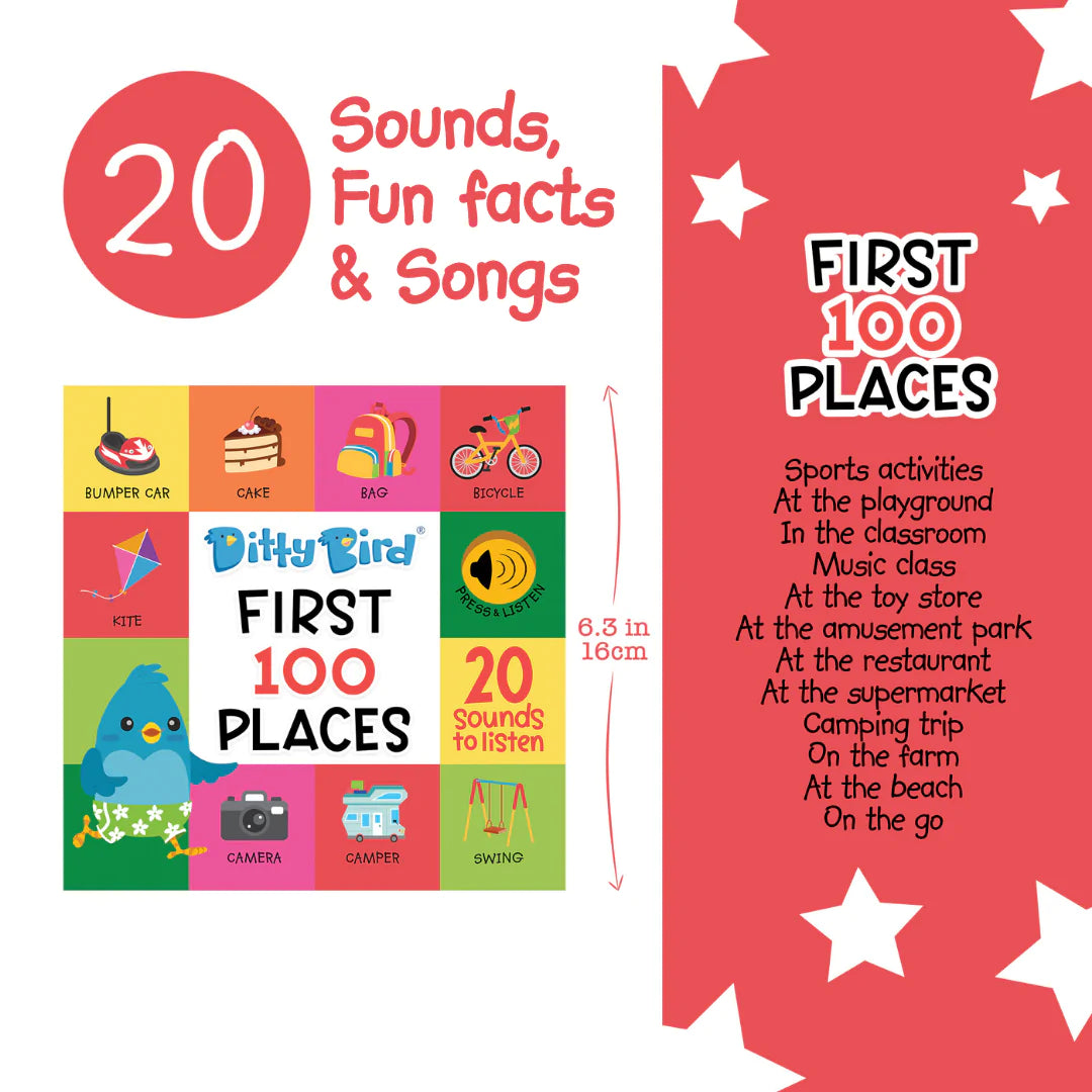 Ditty Bird Vocabulary Book - First 100 Places FINAL SALE