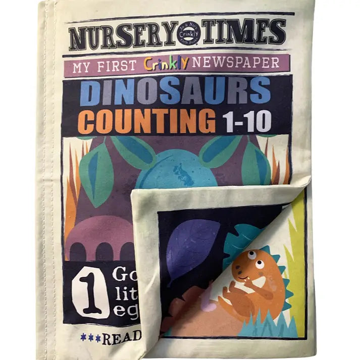 Nursery Times Crinkly Newspaper - Dinosaur Count