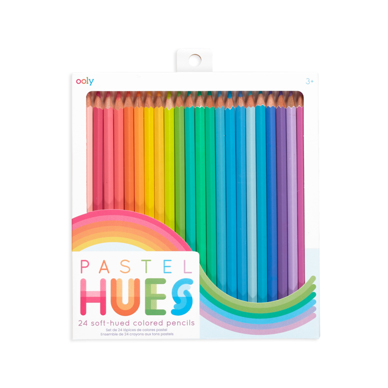 Pastel Hues Colored Pencils - 24