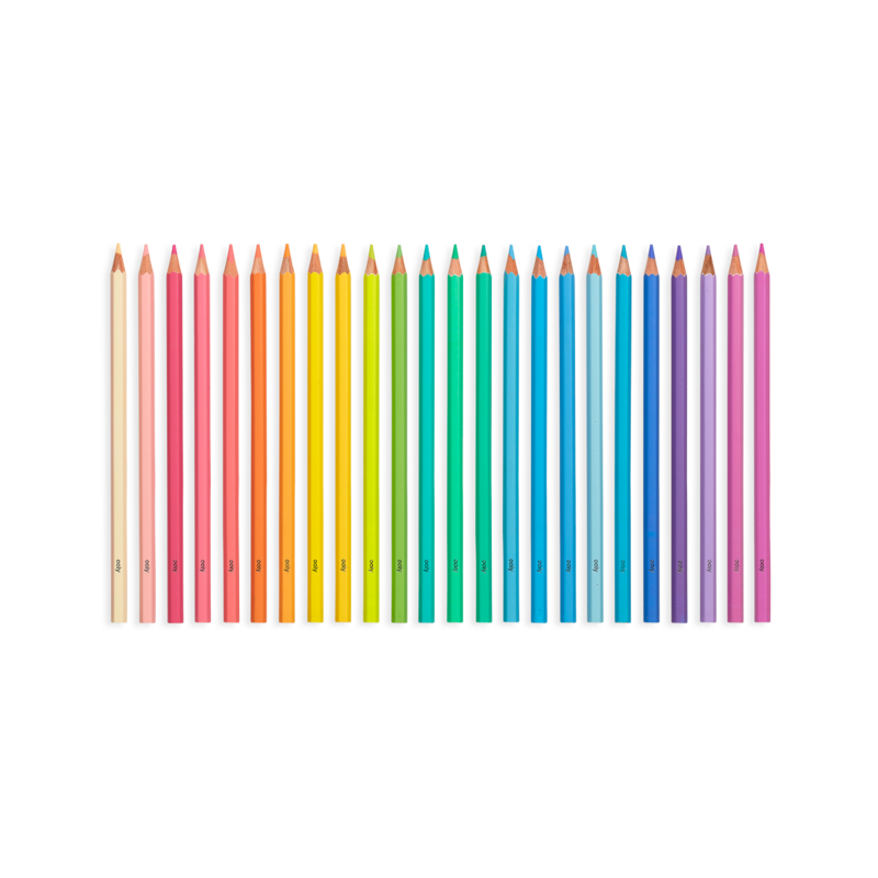 Pastel Hues Colored Pencils - 24