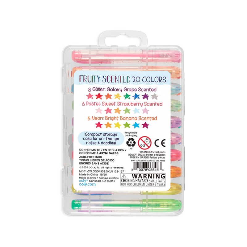 Mini Doodlers Fruity Scented Gel Pens