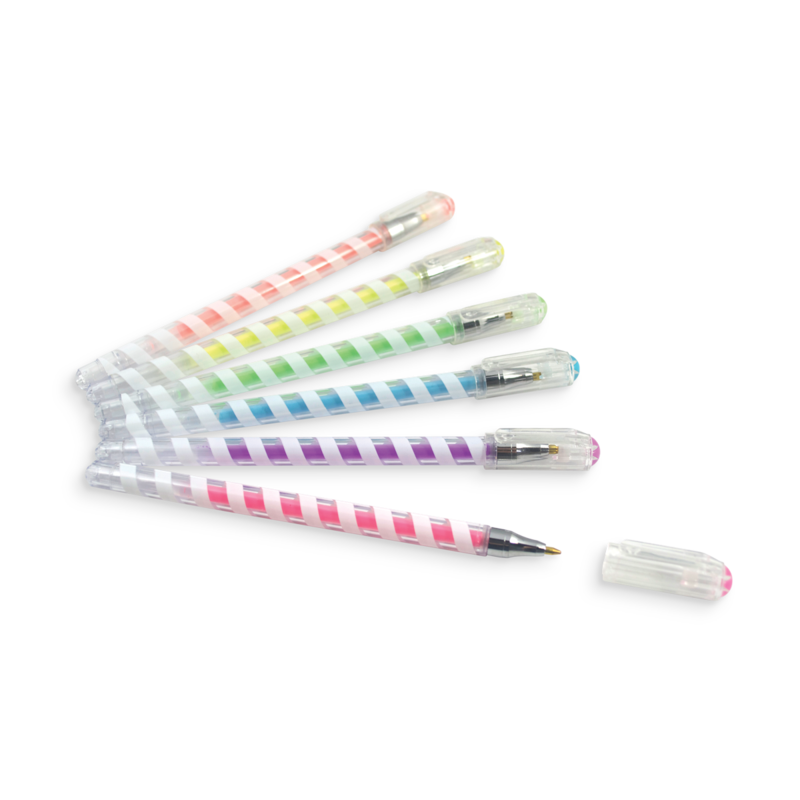 TUTTI FRUITTI SCENTED COLORED GEL PENS-SET OF 6 - Beyond The Rainbow