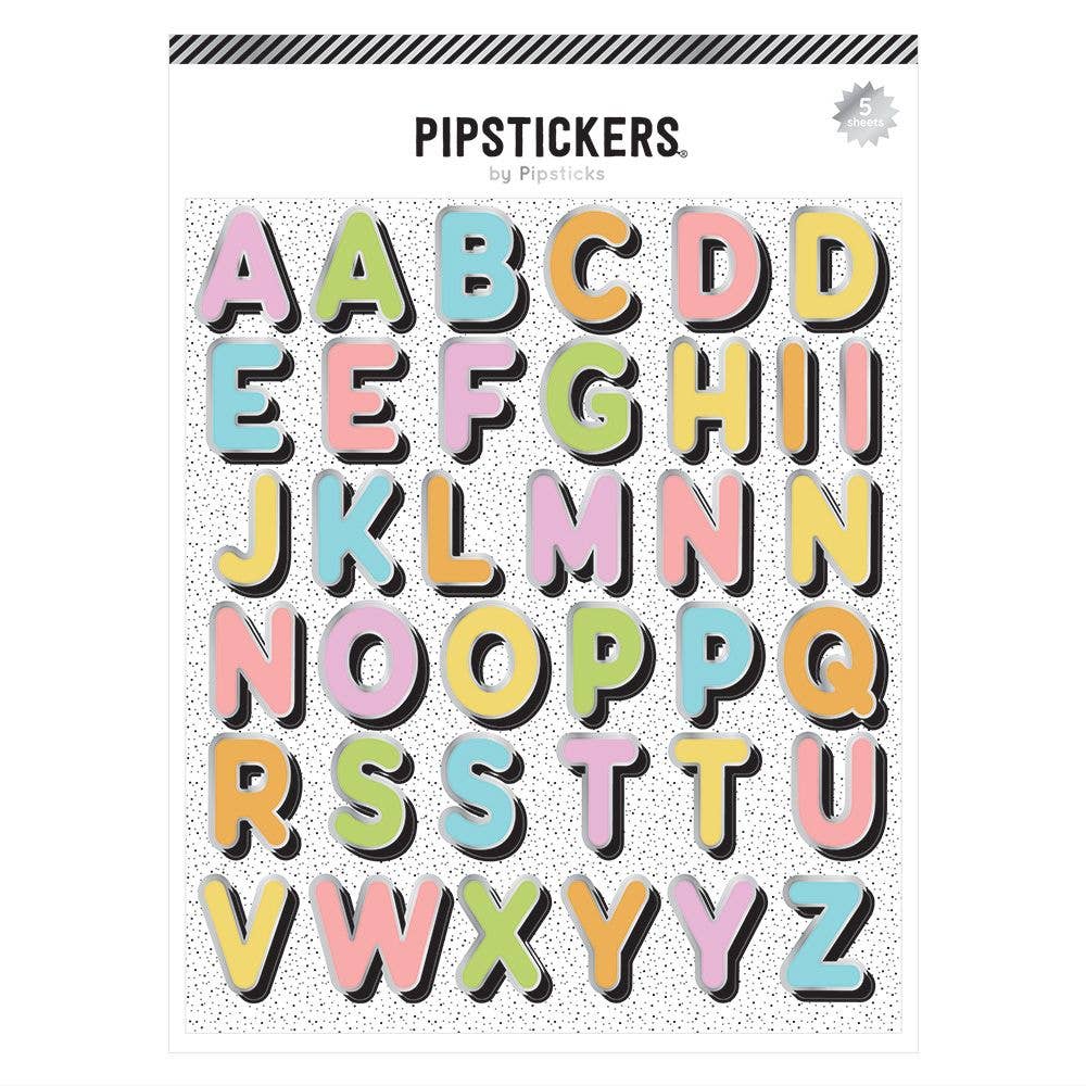 Pipstickers - Pastel Party Big Alphabet FINAL SALE