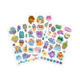 Temporary Tattoos - Colorful Cats (Glitter)
