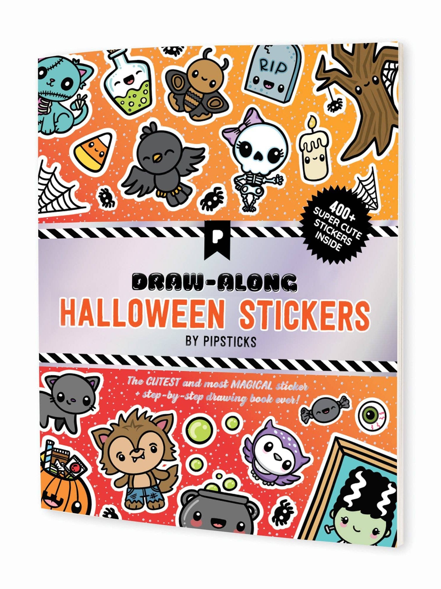 Pipstickers - Draw-Along Halloween Sticker Book
