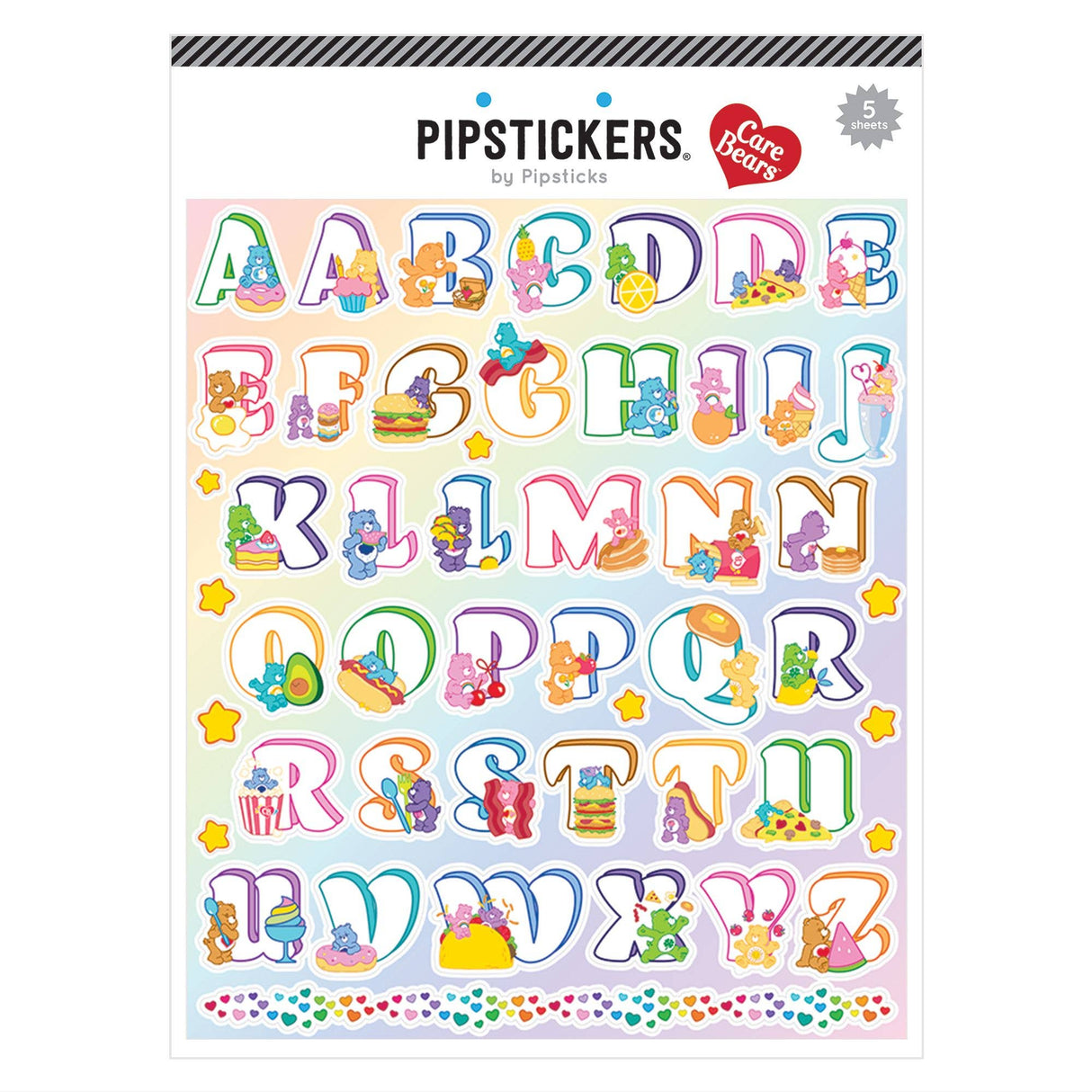 Pipstickers - Care Bears Beary Hungry Big Alphabet FINAL SALE