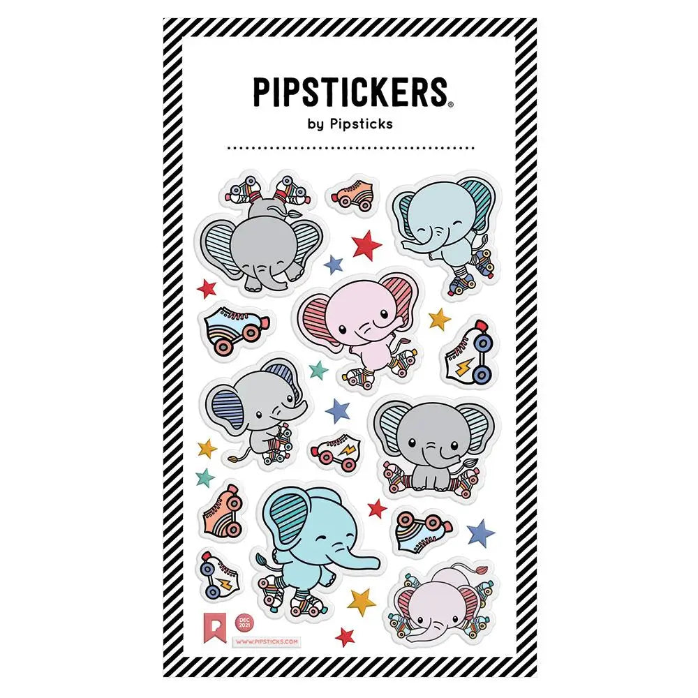 Pipstickers - Puffy Skating Elephants