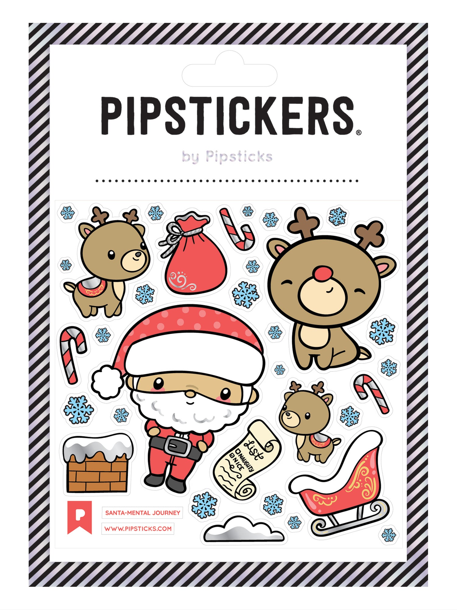 Pipstickers - Santa-mental Journey