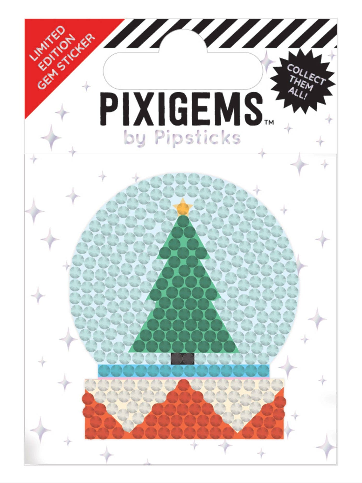 Pipstickers - Sterling Snowglobe Pixigem