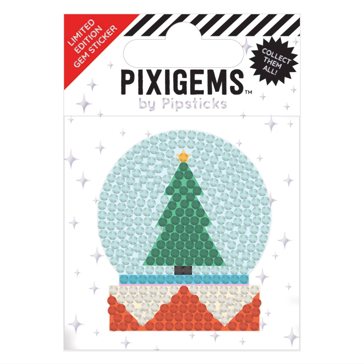 Pipstickers - Sterling Snowglobe Pixigem