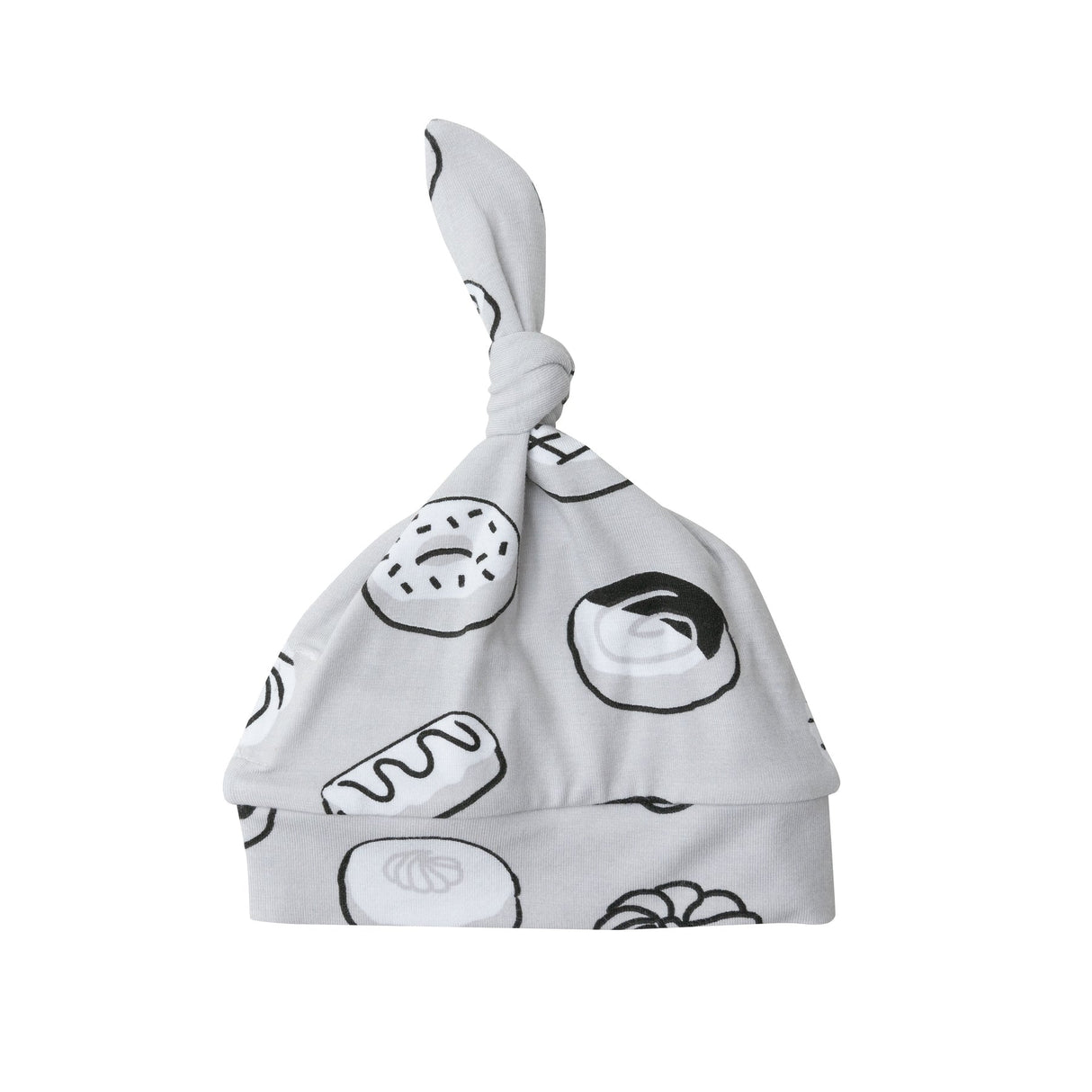 Knotted Hat - Grey Donuts FINAL SALE