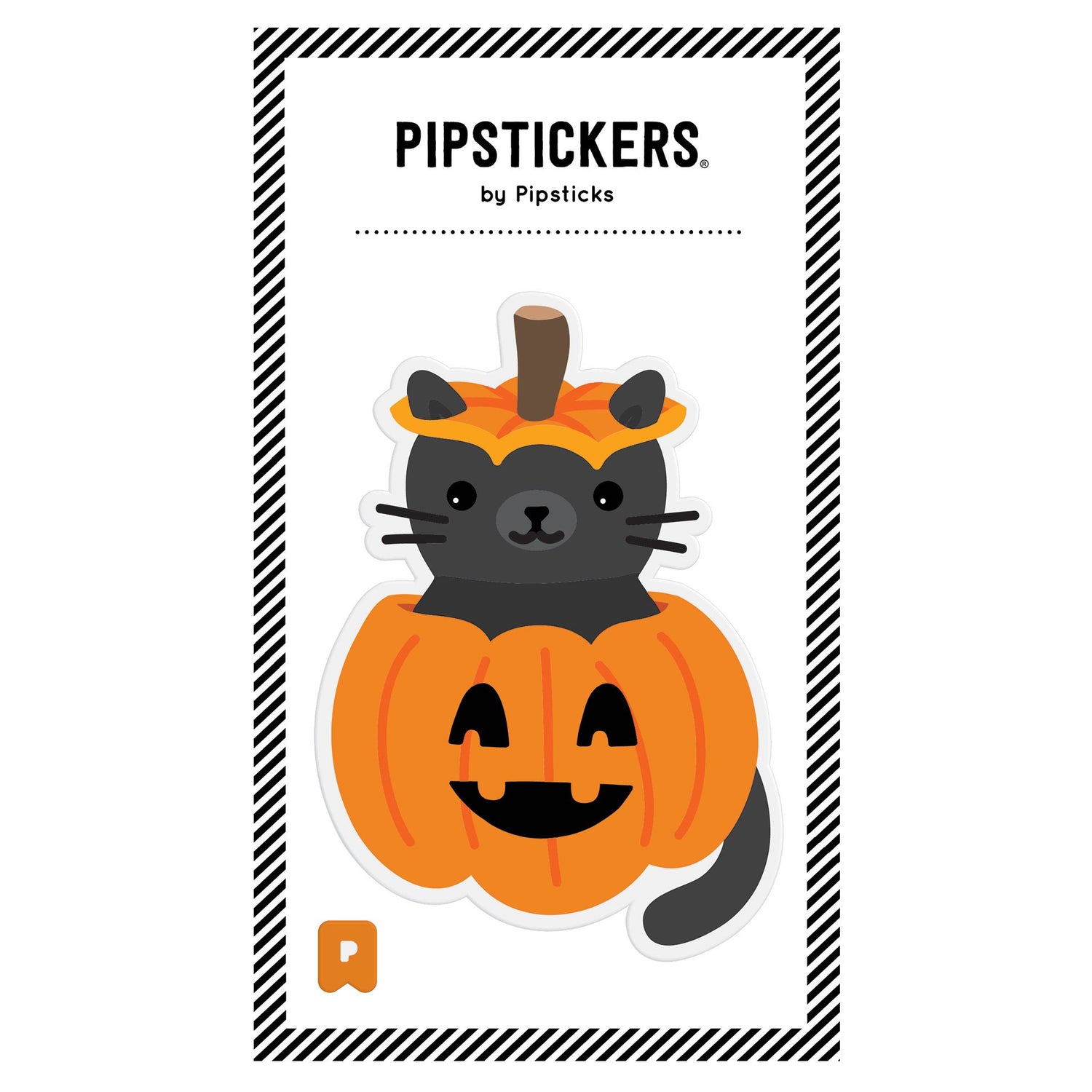 Pipstickers - Big Puffy Cat-o-Lantern