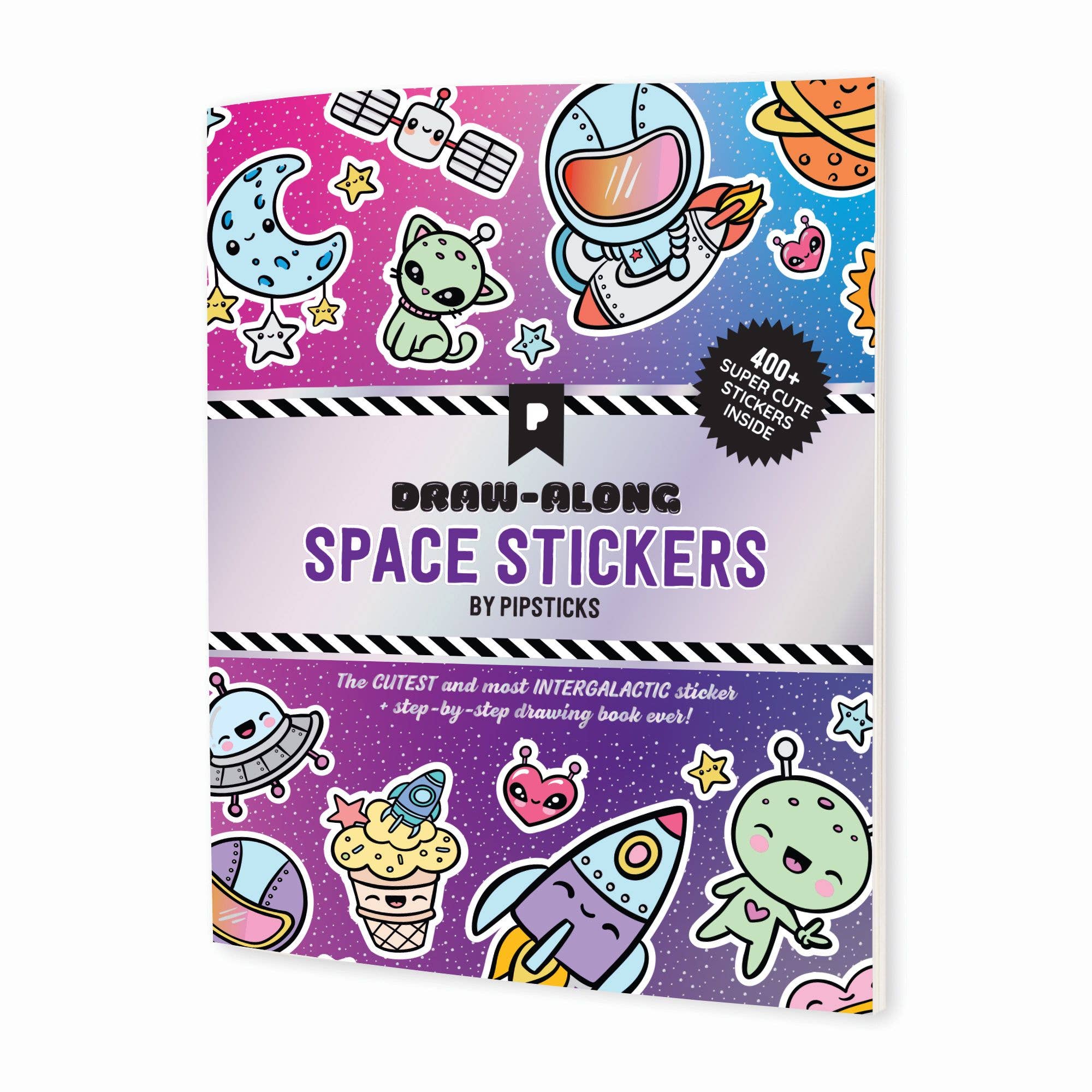 Cute Stickers Write and Draw Journal: Draw and write book for grade level  K-2 - Dotted